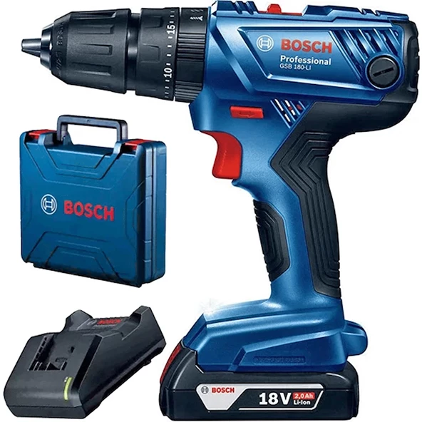 Bosch Gsb 180'Lı (2.0 Ah) Akülü Vidalama
