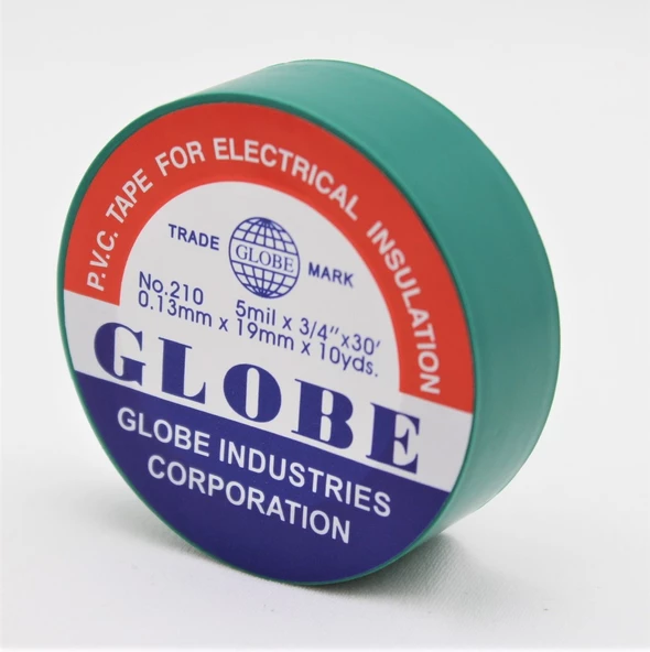 Globe Pvc Elektrik İzolasyon Bant "0.13X19X10Yards" (35'Li Her Renk 5 Adet) - 6