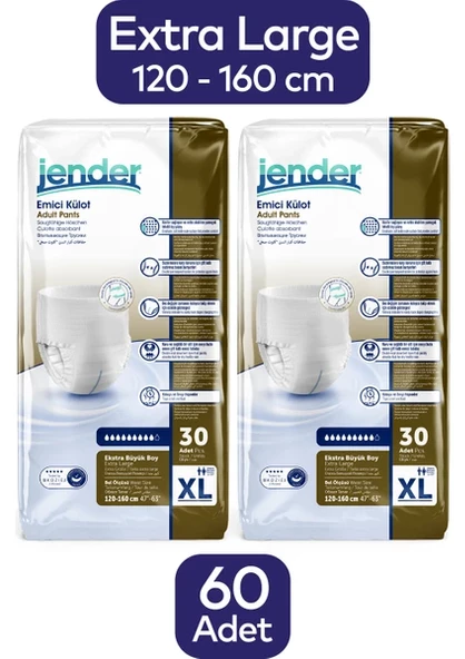 jender Plus Hasta Bezi Emici Külot xLarge 60'li ürün görseli 1