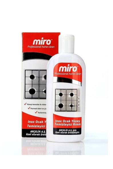 Miro Quick&shine Inox Ocak Yüzey Temizleyici Krem 235 Ml