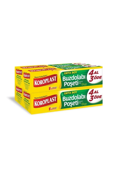 Koroplast Buzdolabı Poşeti Orta Boy 4 al 3 öde 30'lu