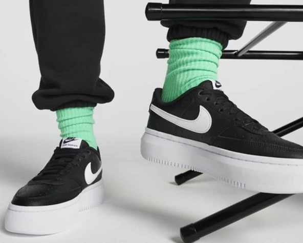 Nike Kalın Taban Air Force Dm0113-002 W Court Vision Alta Ltr Unisex Günlük Spor Ayakkabı - 2