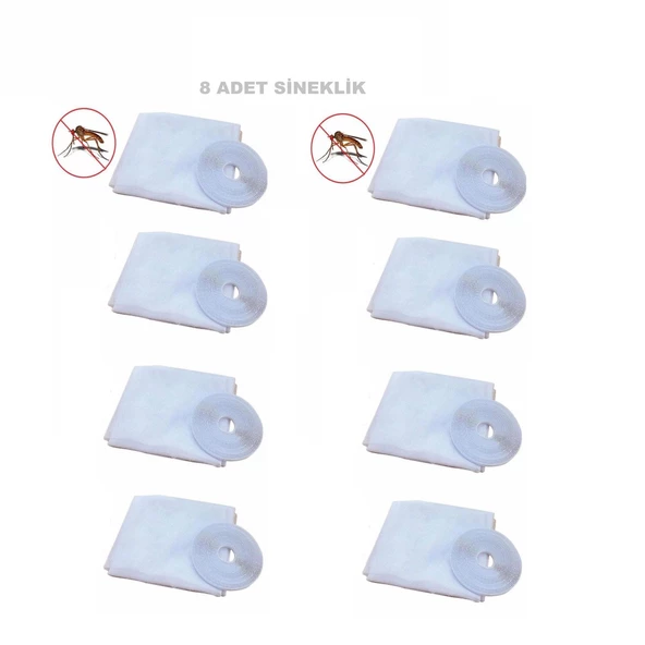 8 ADET PENCERE SİNEKLİĞİ PRATİK TÜL SİNEKLİK 75 X 125 cm - 2