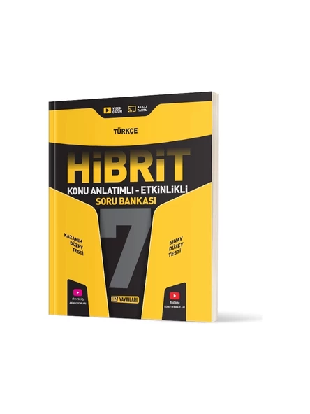Hız Yayınları 7. Sınıf Hibrit Türkçe Soru Bankası