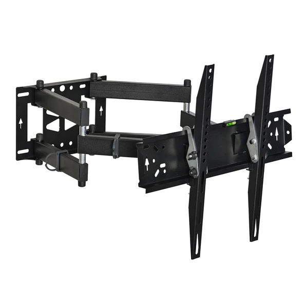 Vontech 39-65 İnç Kilitli Hareketli Lcd Led Tv Duvar Askı Aparatı 99-160 Ekran Arası Tüm Modellere Uyumlu 40 Kg Taşır