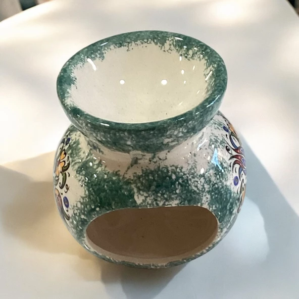 Motifli Seramik Buhurdanlık - 3