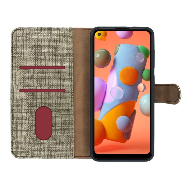 Oppo A52 / A72 Kılıf FitCase Fabric Kapaklı Cüzdanlı - 4