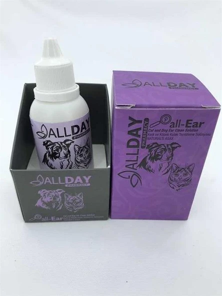 Allday All-Ear Cleaning Kedi ve Köpek Kulak Temizleme Solüsyonu 50 ml ürün görseli