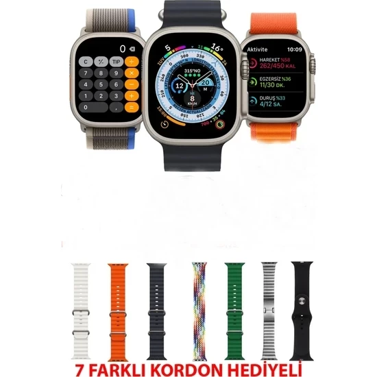 7+1 7Kordonlu Strap Model Akıllı Saat