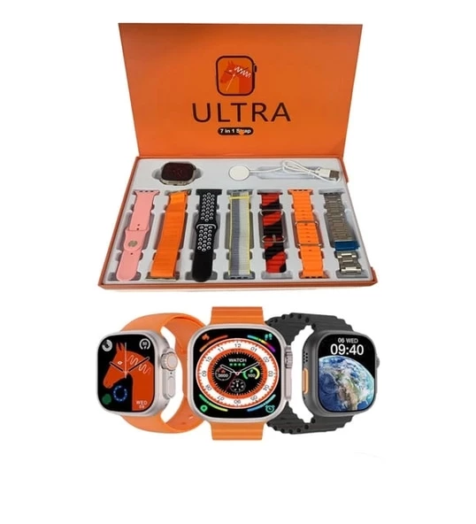 7+1 7Kordonlu Strap Model Akıllı Saat - 2