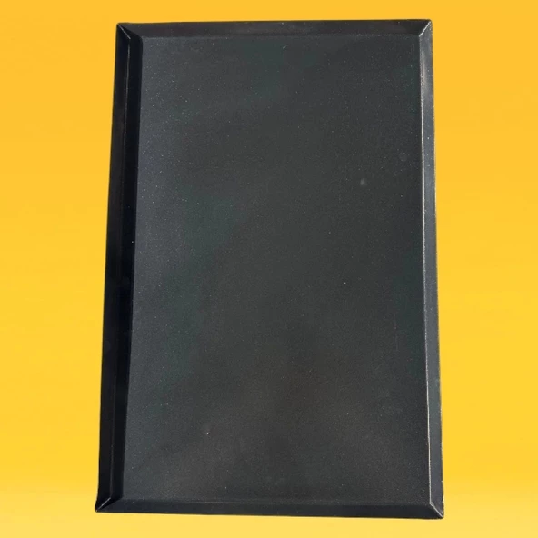 Alüminyum İtalyan Açılı (45°) Düz Teflon Kaplamalı Tava (2mm) 40x60x1 CM - 2