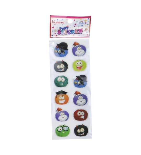 Ticon Puffy Sticker Rakam Tps-006/4
