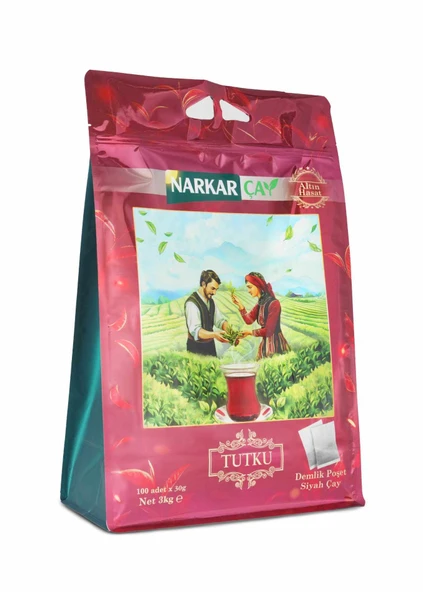NarKar Tutku Serisi 30gr Demlik Poşet Siyah Çay 12 KG Yeni Ambalaj!!! (3KG X 4 Paket) - 2