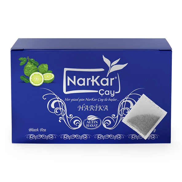 NarKar Çay Harika Demlik Poşet Bergamotlu Çay 6 Kg(15gr X 400 Ad.)