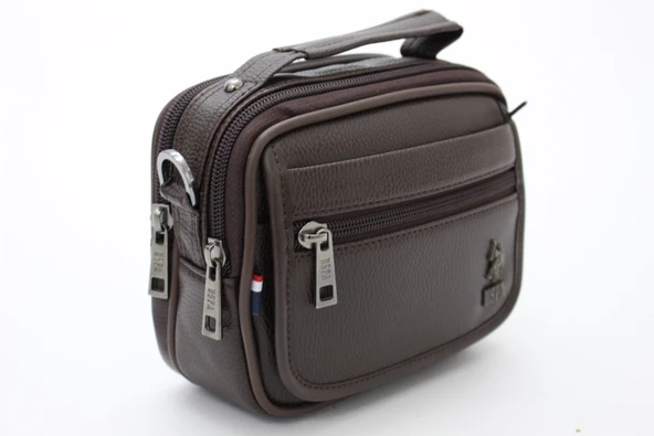 Plevr 8418 Us Polo Suni Deri Omuz Askılı, Kulplu Portföy Çanta - Resim 2