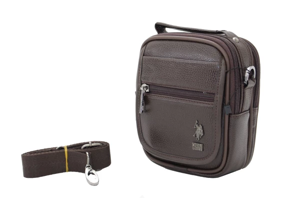 Plevr 8416 Us Polo Suni Deri Omuz Askılı, Kulplu Portföy Çanta - 2