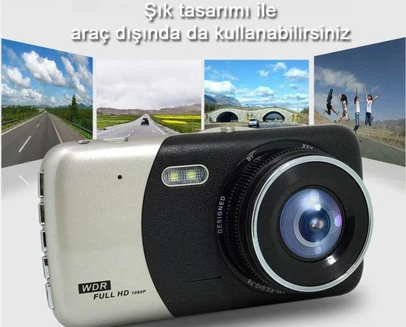 Zhltools Gece Görüşlü Full Hd Araç İçi Kamera Park Sensörü 4 İnç 1080P - 8