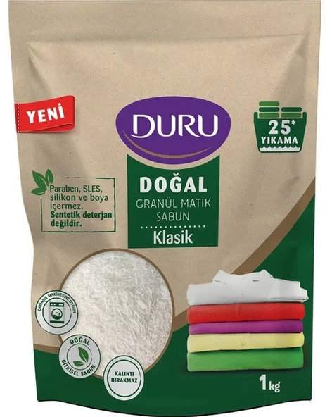 Duru Granül Klasik Matik Sabun 25 Yıkama 1Kg