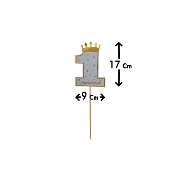 One Varaklı Konuşma Balonu Mavi 5 Adet - 2