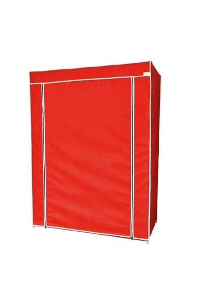 Burak Çelik Borulu Kırmızı Yorgan Hurcu Bez Dolap Yüklük Gardırop - 2