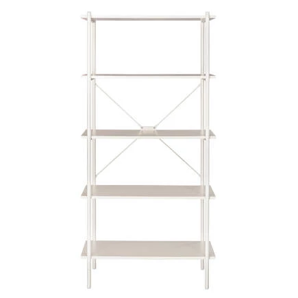 Retro 5 Raflı Metal Kitaplık-Vizon 80x163x40 cm - 3