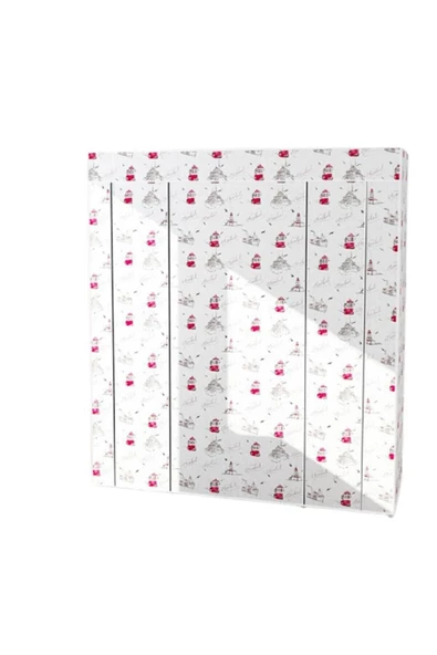 YükselenTicaret Güçlendirilmiş Çelik Profilli 12 Raf+60 Cm Askılık Çift Yandan Raflı Bez Dolap - 2