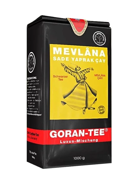 Mevlana Sade Yaprak Goran Tee Siyah Dökme Çay 1 KG