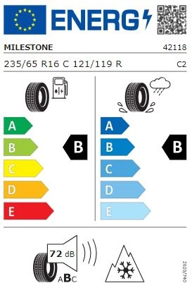 Milestone 235/65 R16 C 121/119R 12PR Wintide Kış Lastiği 2024 Üretim - 3