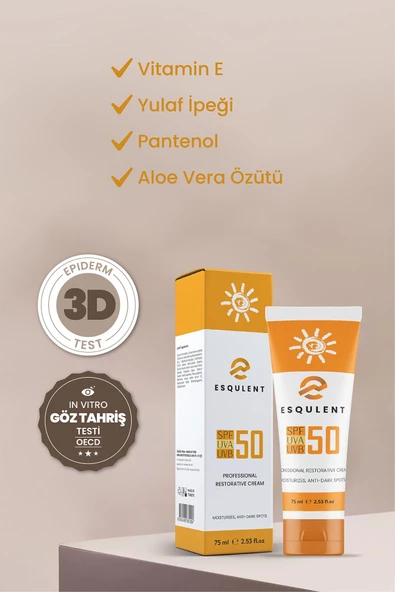Esqulent Leke Giderici Güneş Kremi Spf 50 75 ml - 3