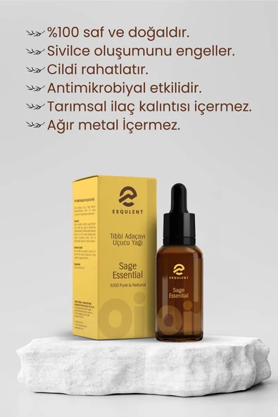 Esqulent Tıbbi Adaçayı Uçucu Yağı 10 Ml - 6