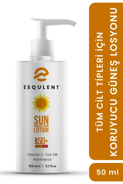 Esqulent Yüksek Korumalı Güneş Losyonu Spf 50 Cildinizin Uva / Uvb Güneş Işınlarına Karşı Korur