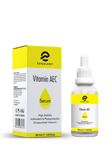 Esqulent Vitamin AEC Serum- Vitamin A, E ve C içeren Canlandırıcı, Aydınlatıcı Serum 30 ml - 2