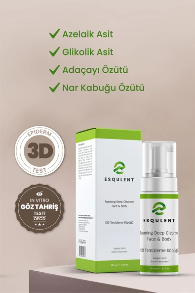 Esqulent Yüz Ve Vücut Temizleme Köpüğü 150 ml - 4