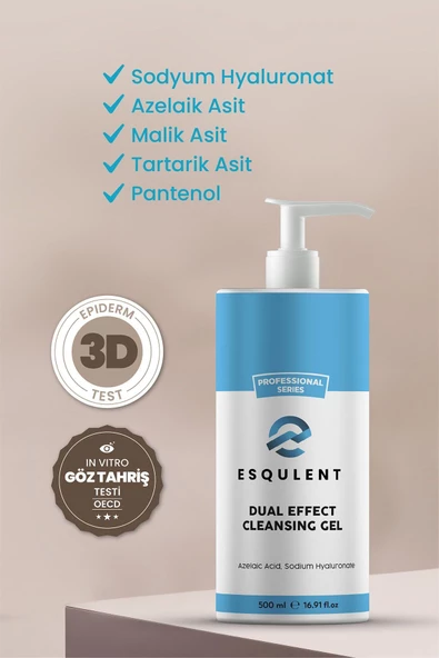 Esqulent Çift Etkili Temizleme Jeli 500 Ml - Dual Effect Cleansing Gel - 3