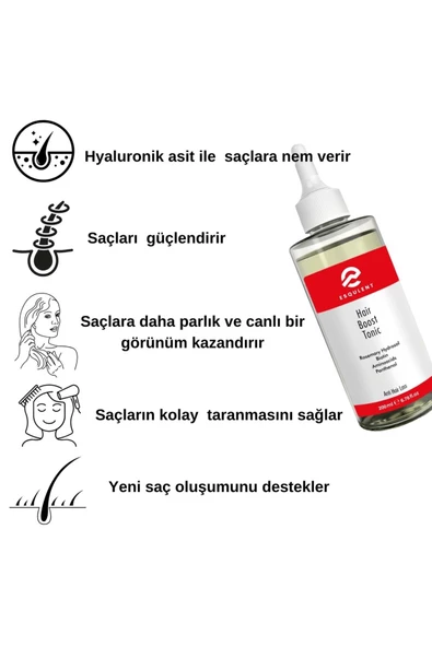 Esqulent Hair Boost Tonic / Saç Dökülme Önleyici Tonik 200 ml - 3