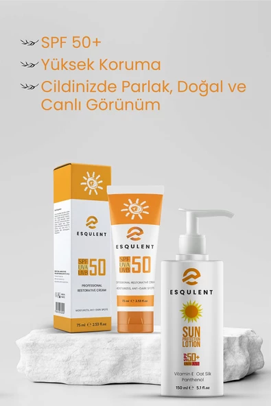 Esqulent Yüksek Korumalı Güneş Losyonu Spf 50 Cildinizin Uva / Uvb Güneş Işınlarına Karşı Korur - 2