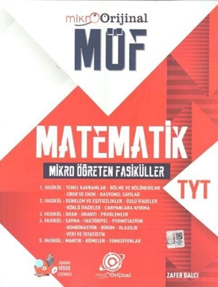 TYT Matematik MÖF Mikro Öğreten Fasiküller Set Orijinal Mikro