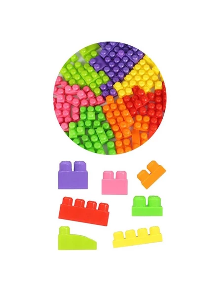 Asya Oyuncak Play Blox Parlak Blok Yapı Oyuncakları Çantalı 56 Parça 2892 - 4