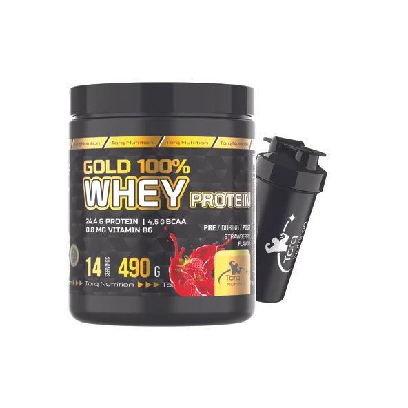 Torq Nutrition Gold Whey Protein Çilek Aromalı 490 Gr