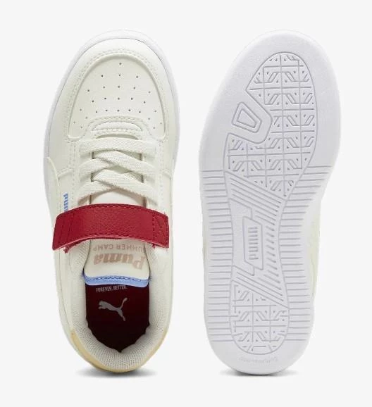 Puma Caven 2.0 Summer Ac Çocuk Cırtlı Beyaz Spor Ayakkabı - 6
