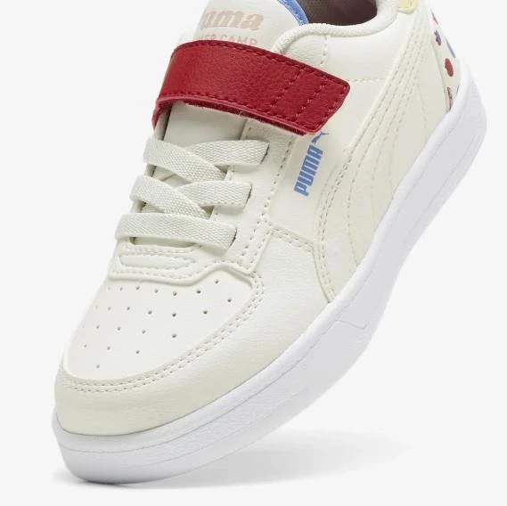 Puma Caven 2.0 Summer Ac Çocuk Cırtlı Beyaz Spor Ayakkabı - 7