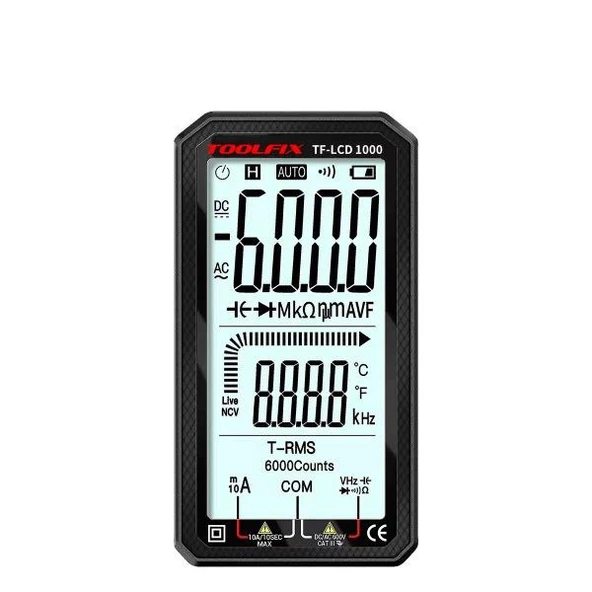 TOOLFİX-LCD 1000 Dijital Multimetre;UB;Class