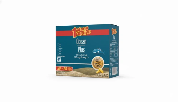 Ocean Plus 1200 Mg Balık Yağı Limon Aromalı 50+50 Kapsül ürün görseli