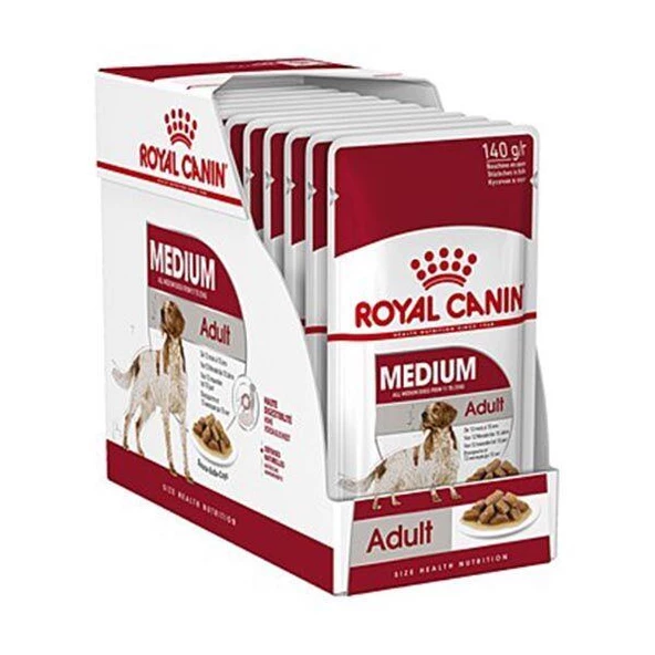 Royal Canin Medium Adult Yaş Köpek Maması 140 gr x 10 Adet