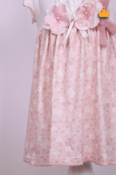 Babydola Kız Bebek Bayramlık Çiçekli Elbise 15223 - 12