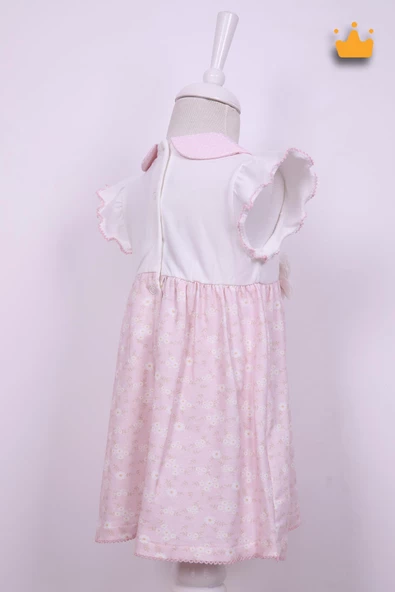 Babydola Kız Bebek Bayramlık Çiçekli Elbise 15223 - 7