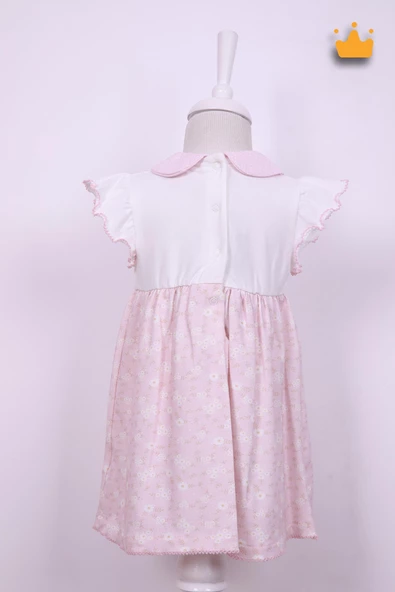 Babydola Kız Bebek Bayramlık Çiçekli Elbise 15223 - 8