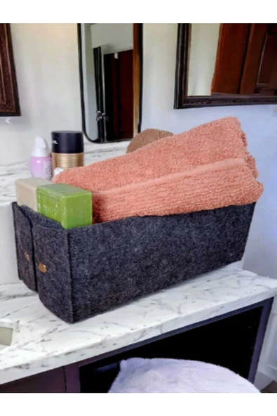 CimriKese 3'lü Keçe Dikdörtgen Organizer Seti, Kutu Seti - 2