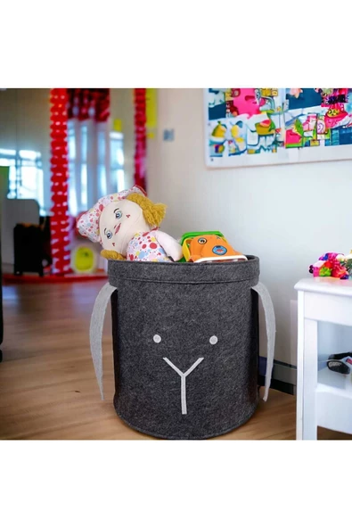 CimriKese 2'li Keçe Tavşan Sepet Seti - Resim 3