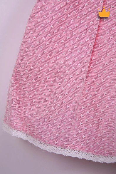 Babydola Kız Bebek Bayramlık Dantelli Elbise 15077 - 4